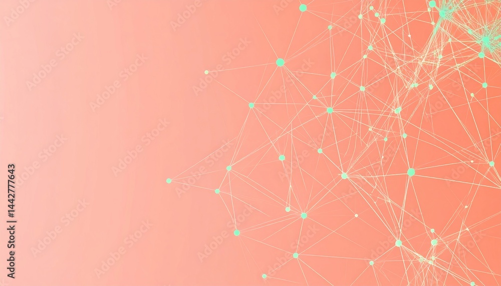 Poster dynamic network visualization digital art abstract design creative space aerial view connectivity co