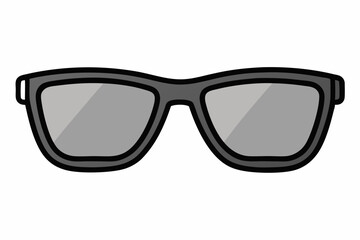 Fototapeta premium Minimalist stylish sunglasses vector art