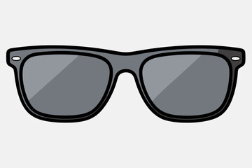 Minimalist stylish sunglasses vector art