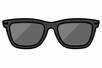 Fototapeta premium Minimalist stylish sunglasses vector art