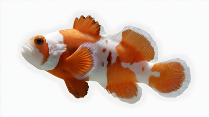 gold fish isolated on white