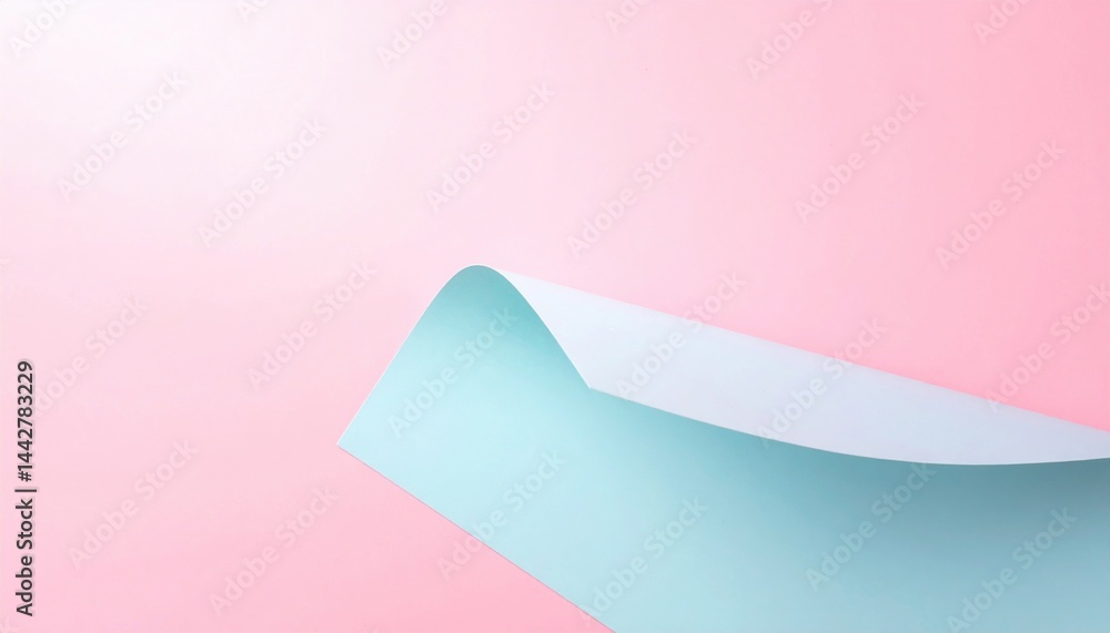 Poster creative paper wave action minimalist studio visual content soft pastel environment close-up view ar