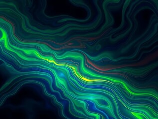 Fototapeta premium Abstract Green Liquid Marble Texture.