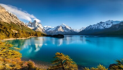 Naklejka premium lake in argentina