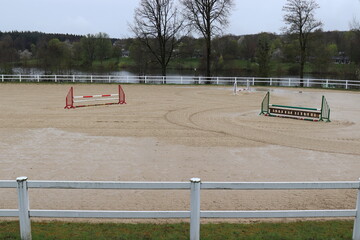 Reitfeld. Reitplatz.