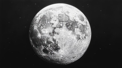 Obraz premium Moon in Space