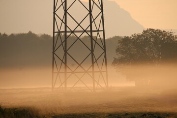 Sonnenaufgang im Nebel