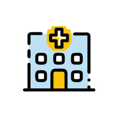 Obraz premium hospital on white background for web and graphic design