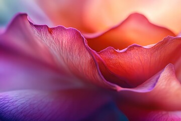 Close-up of vibrant rose petals