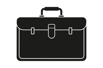 Briefcase icon vector, Suitcase symbol vector  illustration isolated on white background