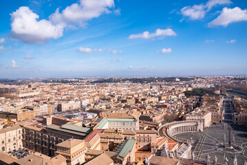 Rome city, Italy seen from above