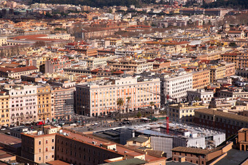 Obraz premium Rome city, Italy seen from above