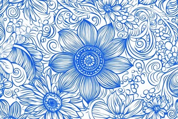 Floral Line Art Pattern