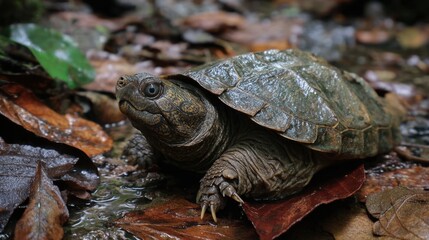 Turtle on Forest Floor