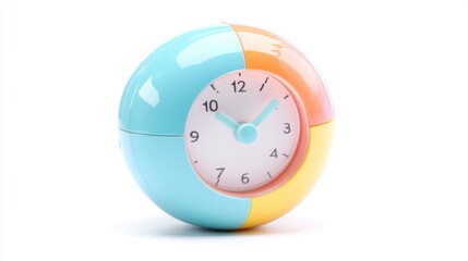 Alarm clock isolated on white background