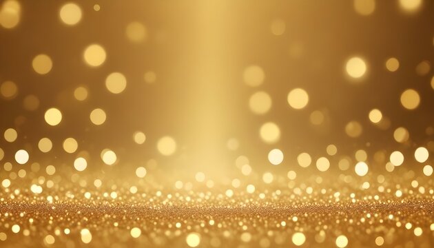 Captivating golden bokeh background, featuring shimmering lights and a touch of luxury ideal for events.