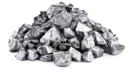 Fototapeta premium Aluminum production isolated on white background