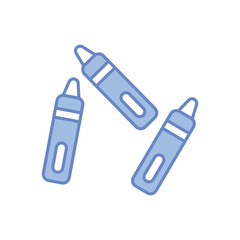 Crayons Vector icon