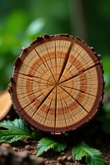 Split oak trunk, exposed sharp wood fibers, felled , oak, wood, trunk