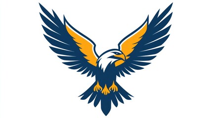 Obraz premium Soaring Eagle Emblem, School Mascot