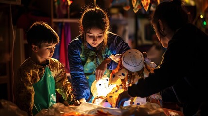 Dedicated parent crafts unique costume for child s school play, staying up late for special touch