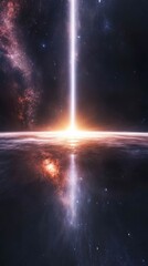 Interstellar Light Beam Piercing the Cosmos