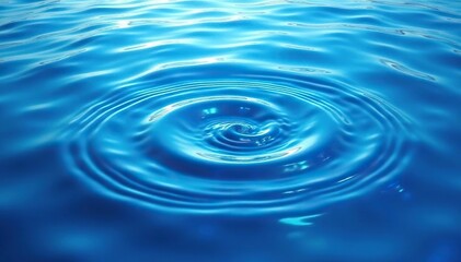 Obraz premium Abstract swirling blue water ripples, ethereal texture, aqua, backdrop