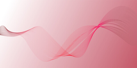 Abstract light white wave lines on soft pink background. You can use for ad, poster, template, business presentation. eps 10