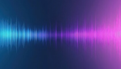 Abstract Audio Waveform Visualization with Blue and Purple Gradient