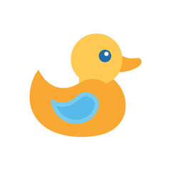rubber duck on white background for web and graphic design