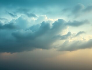 Obraz premium Dramatic Cloudscape Sunset Sky.