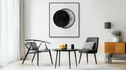 Serene Living Moon Art Modern Furniture Citrus Charm