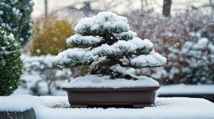 Winter Bonsai in Snow