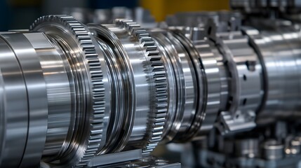 Complex Mechanical Gears and Cogs in an Industrial Engineering Concept