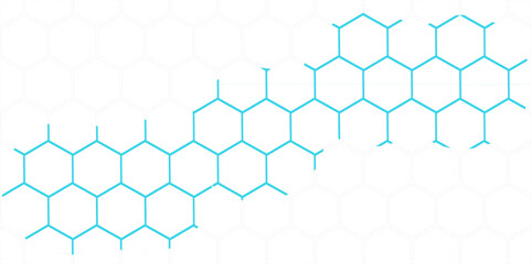 Abstract blue geometric backdrop featuring a pattern of interconnected hexagons