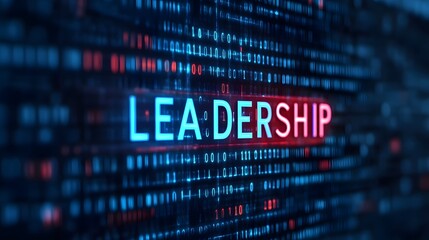 Obraz premium Futuristic Digital Leadership Interface