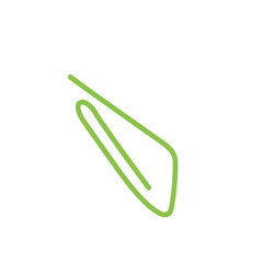 Obraz premium green paper clip