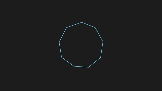 Animation showing the Shape that Never Settles.
