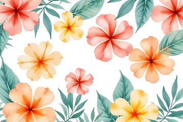 seamless pattern with flowers