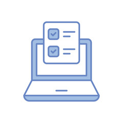 Online Test Vector icon