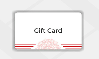 Gift voucher surprise realistic card design