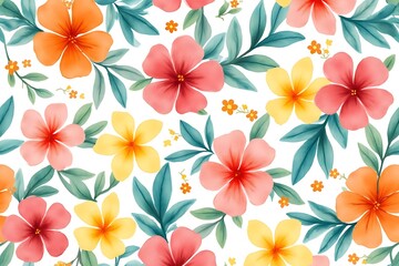 seamless background with flowers