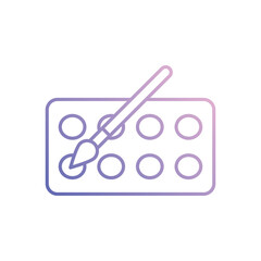 Watercolor  Vector icon