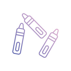 Crayons Vector icon
