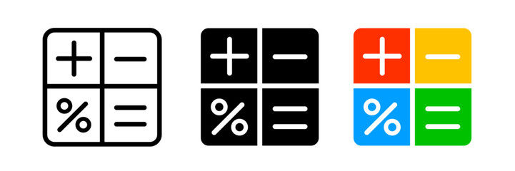 Obraz premium calculator icon. calculator app icon
