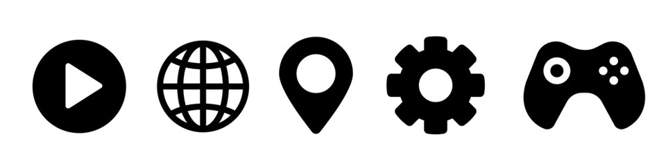 App icon set. App vector