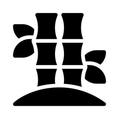 bamboo glyph icon