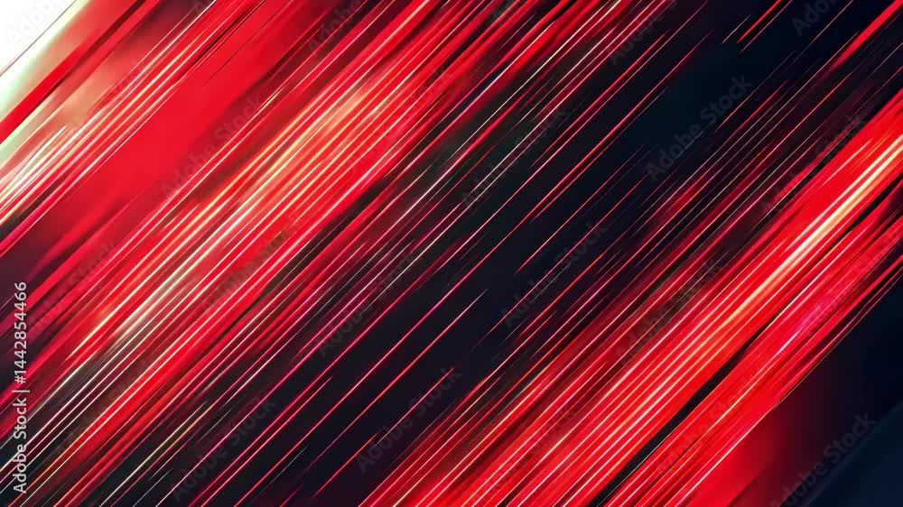 Poster red dynamic lines background