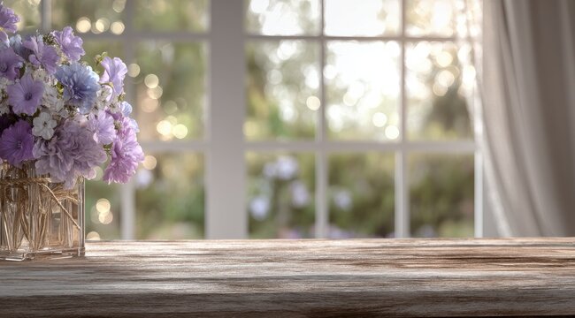 Fototapeta Floral display by window