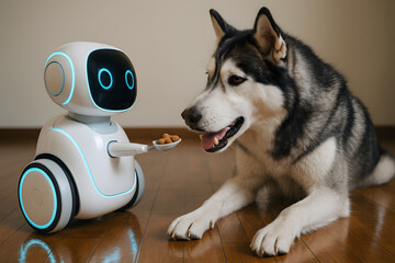 Robot Feeding Dog